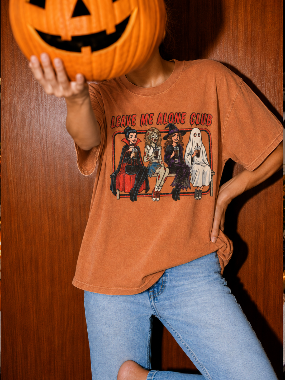 Leave Me Alone Girls Club Halloween Shirt