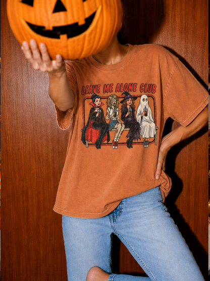 Leave Me Alone Girls Club Halloween Shirt