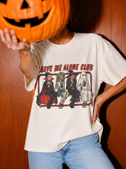 Leave Me Alone Girls Club Halloween Shirt