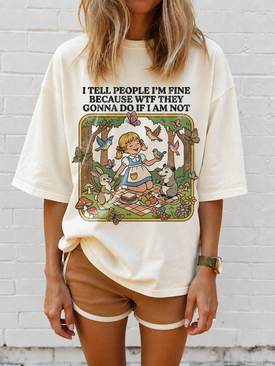Sarcastic I Tell People I'm Fine Shirt