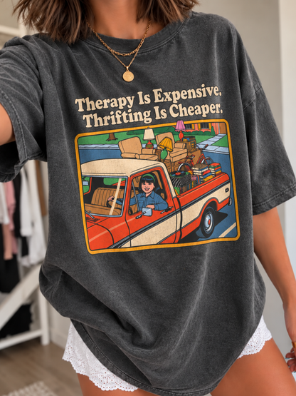 Thrifting and Therapy Shirt